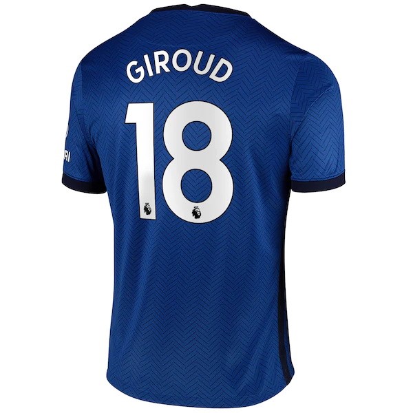 Camiseta Chelsea NO.18 Giroud Primera Equipación 2020-2021 Azul
